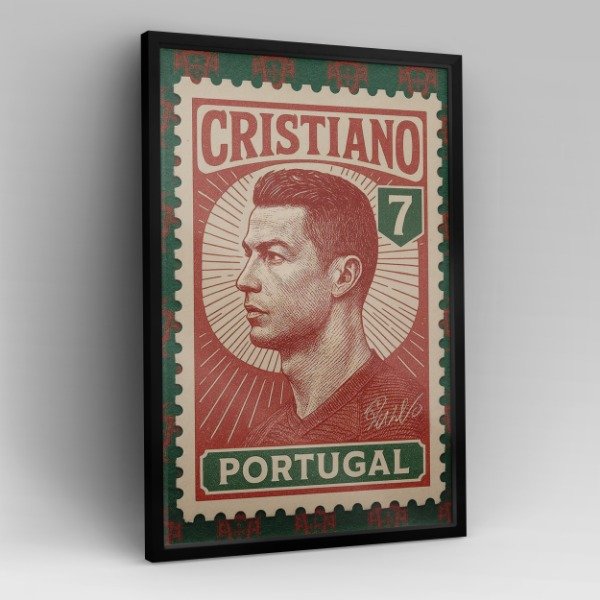 Producto - Cuadro Estampita Cristiano Ronaldo