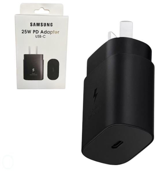 Producto - Cargador Samsung Original de 25 W (Carga Rápido) Sin cable