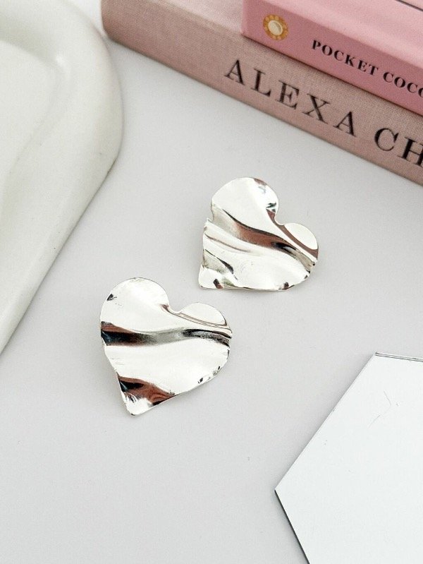 Producto - Corazón plateado XL