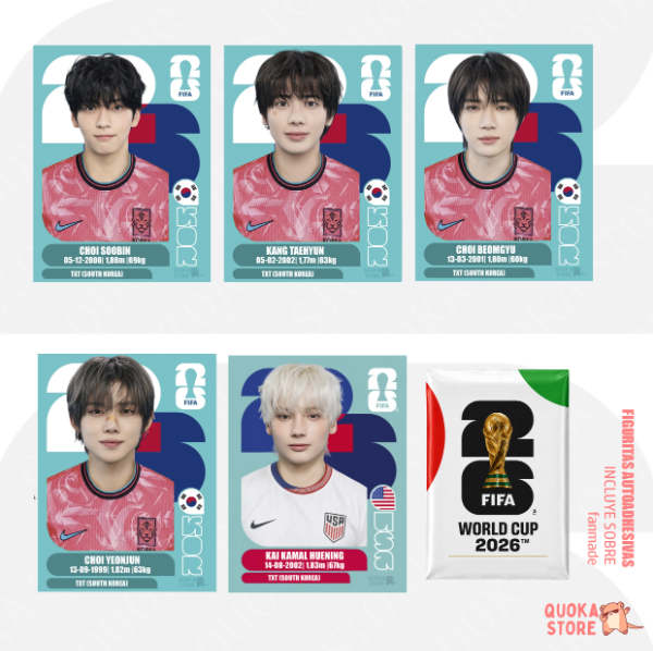 Producto - Pack Figuritas TXT KOREA - FIFA World Cup 2026