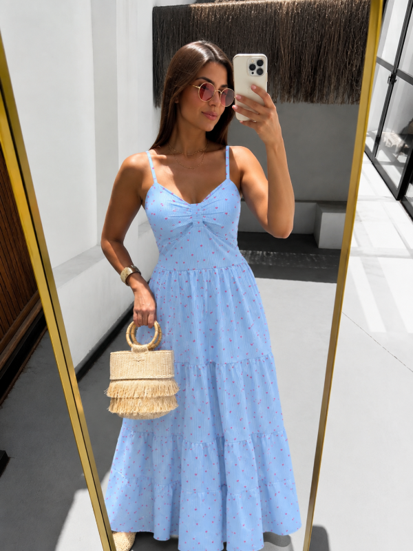 Producto - VESTIDO SOFIA CORAZONES (CELESTE)