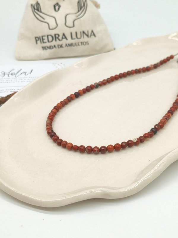 Producto - Collar VITALIDAD con jaspe rojo - 0