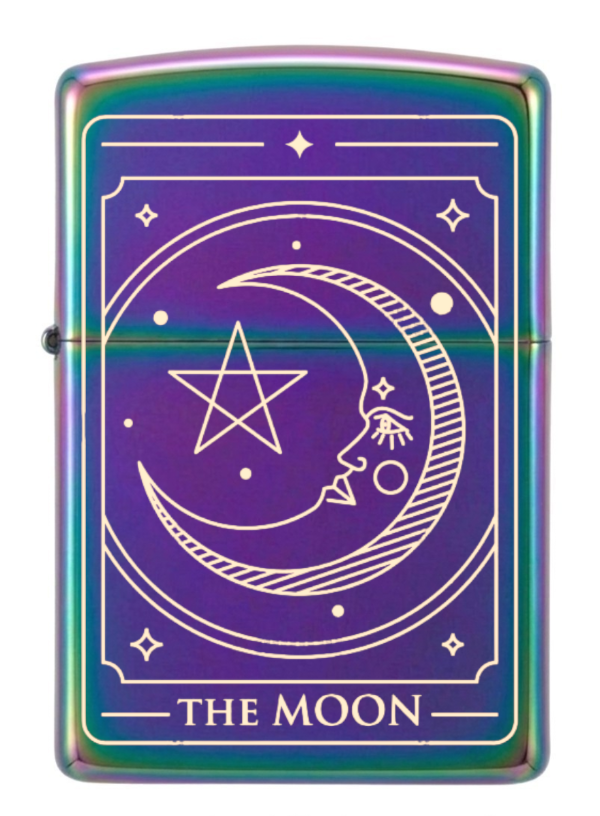 Producto - ENCENDEDOR RECARGABLE A BENCINA AZUL THE MOON - 1