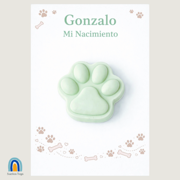 Producto - Souvenir jabón decorativo Huellita (mín. 10 uds.)
