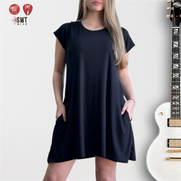 Producto - Vestido Morley LISO CORTO con Bolsillos 2025