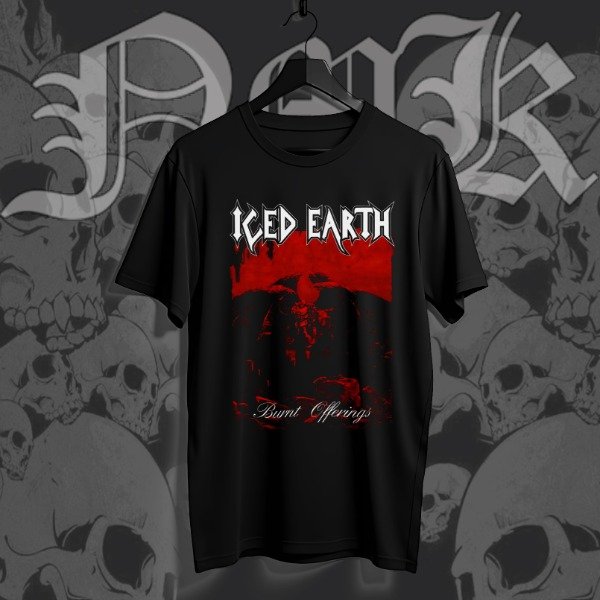 Remera iced earth burnt offerings