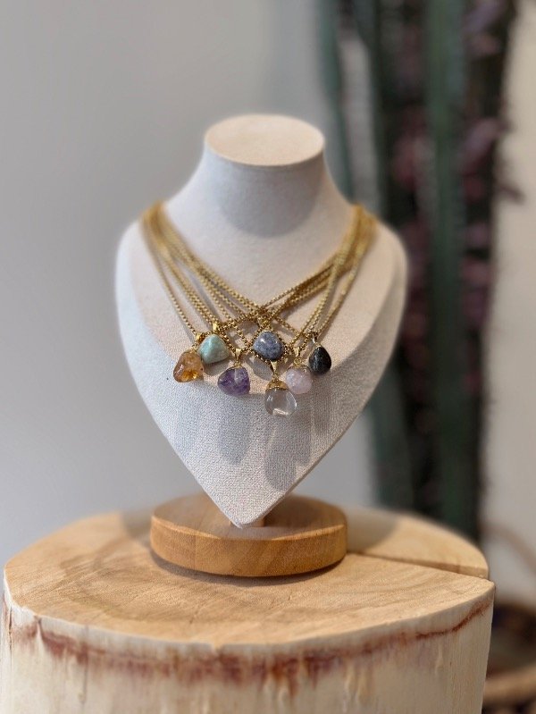 Producto - COLLAR PIEDRA ROLADA GOLD