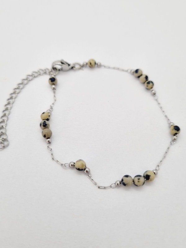 Producto - Pulsera acero quirurgico 3x1 pelotitas dalmata