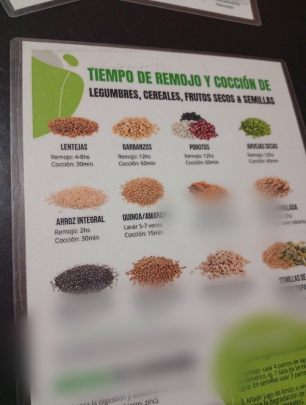 Producto - REMOJO DE LEGUMBRES