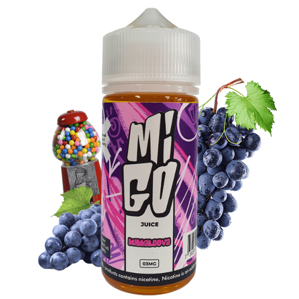 Producto - LIQUIDO MIGO (100 ML) - BUBBALOOVA- UVA GUM 3MG
