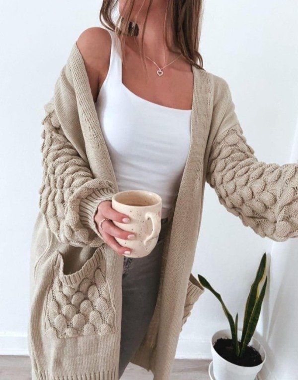 Producto - CARDIGAN LARGO ESCAMAS