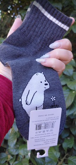 Producto - Media oso gris