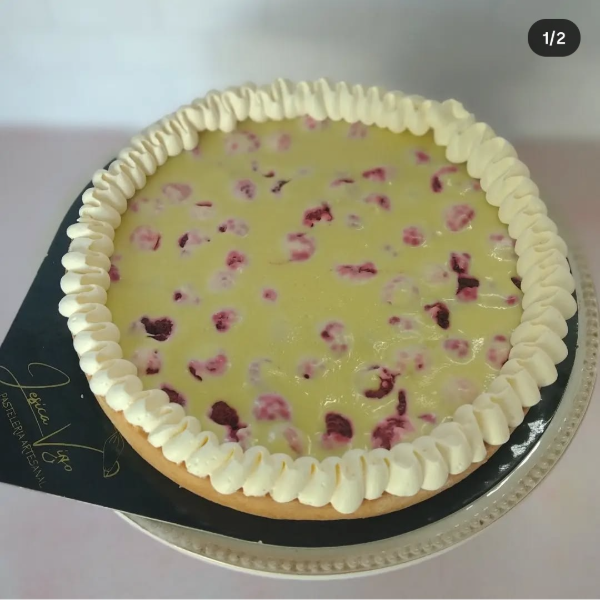 Producto - Tarta de frambuesa y chocolate blanco
