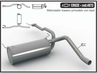 Producto - CRUZE 1.8 2012 EN ADELANTE