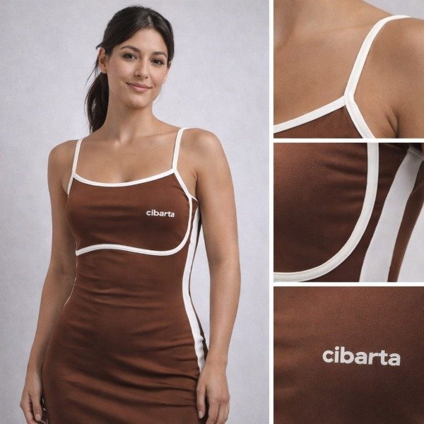 Producto - Vestido Deportivo Cibarta FOCUS FIT DRESS chocolate
