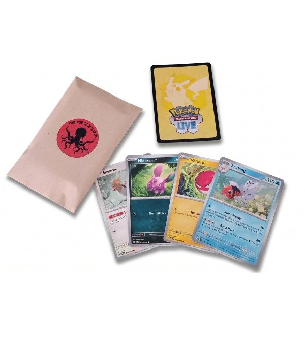 Producto - Pack 25 Cartas Pokémon Scarlet Violet 151 + Holo/Reverse + Código Pokemon Live