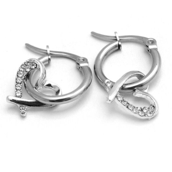 Producto - Argollas corazón mitad cubic