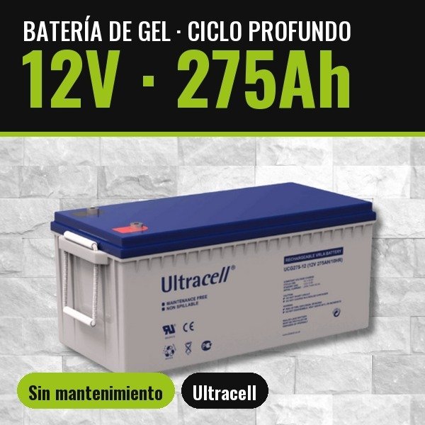 Producto - Batería GEL Ultracell 12V 275Ah