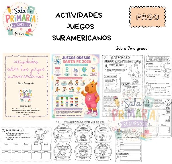 Producto - Actividades juegos suramericanos
