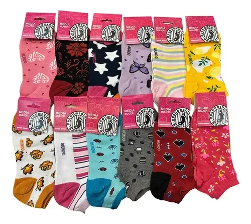 Producto - Mundo Soquete De Dama Lisas y Estampada