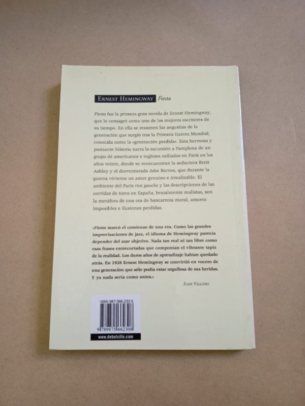Producto - Fiesta - Ernest Hemingway - Debolsillo 2007 - 1