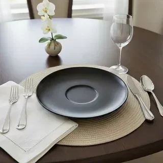 Producto - Plato 15 Cm Desayuno Porcelana Fine Plus Negro Baralee