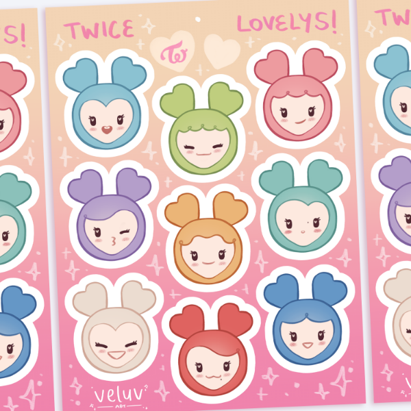 Producto - twice lovelys - mini plancha vinilo