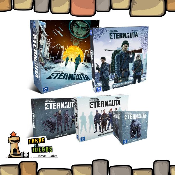 Producto - EL ETERNAUTA Pack Completo:Juego Base+Expa Tres Hermanos+Sets de miniaturas