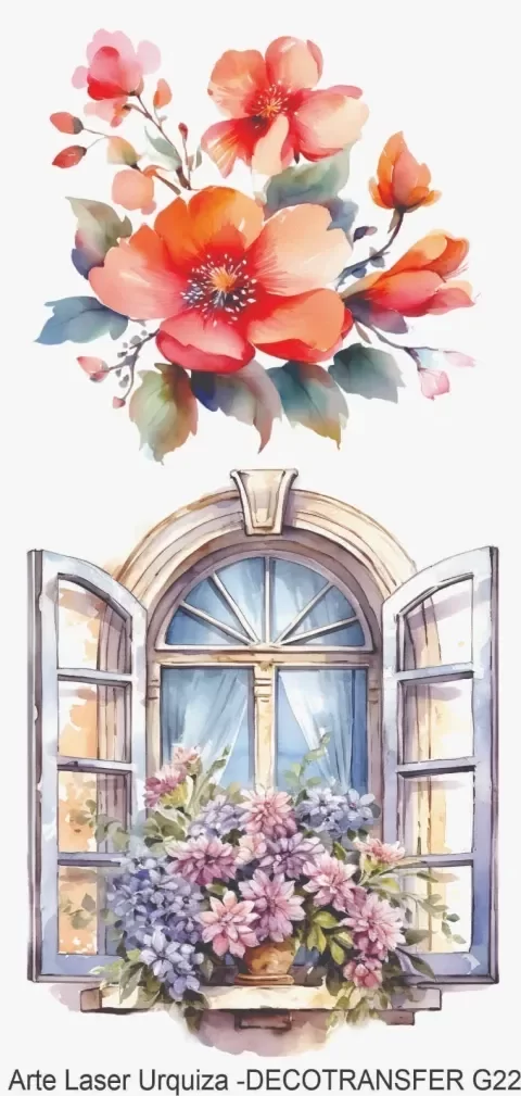 Producto - Transfer 10 x 20 cm Modelo G22 ( TEXTILES )