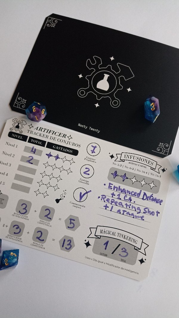 Producto - Tracker de Habilidades  Dungeons and Dragons - 5