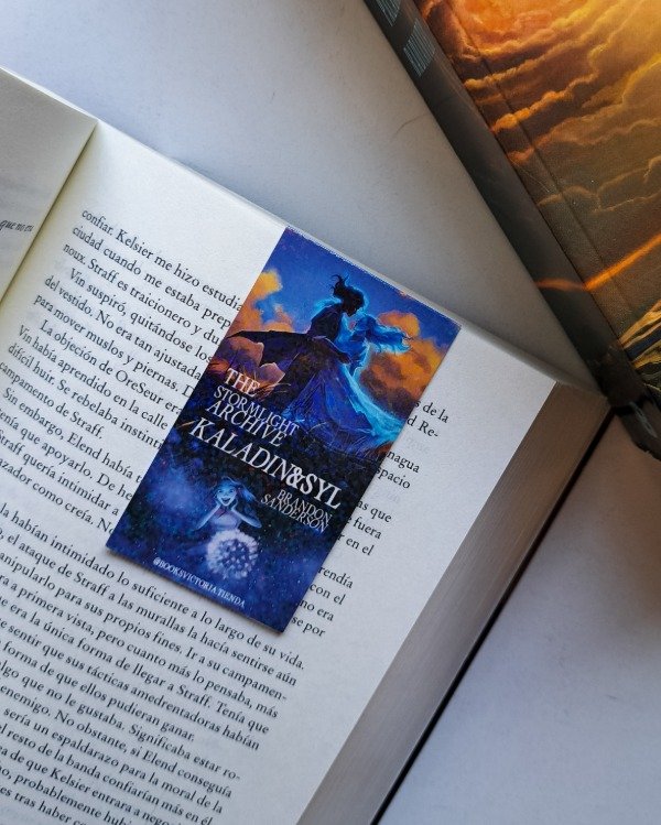 Producto - Marcapágina magnético holográfico -  Brandon Sanderson Kaladin y Syl