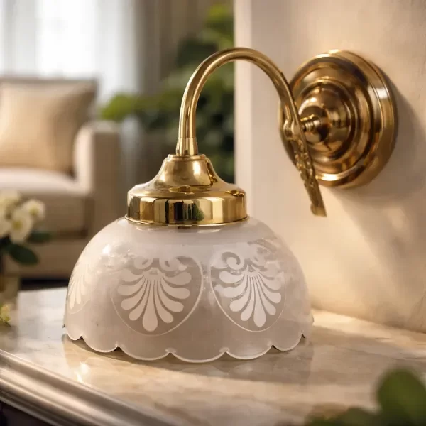 Producto - Aplique De Pared Antiguo de Bronce