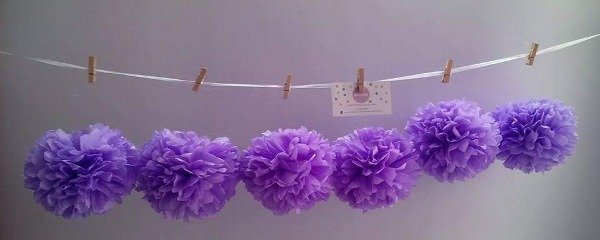 Producto - Pompones de Papel chicos x 3 unidades