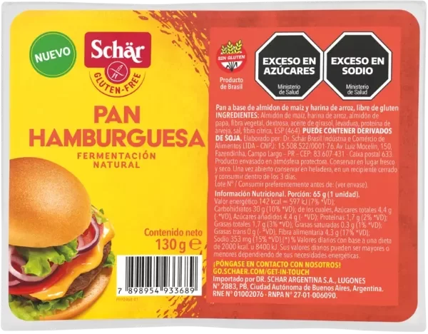 Producto - Pan de Hamburguesa Schär
