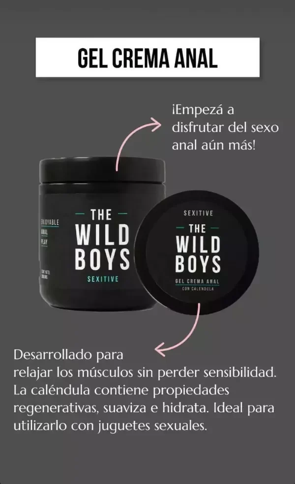 Producto - SEXITIVE GEL CREMA ANAL THE WILD BOYS CON CALENDULA - 1