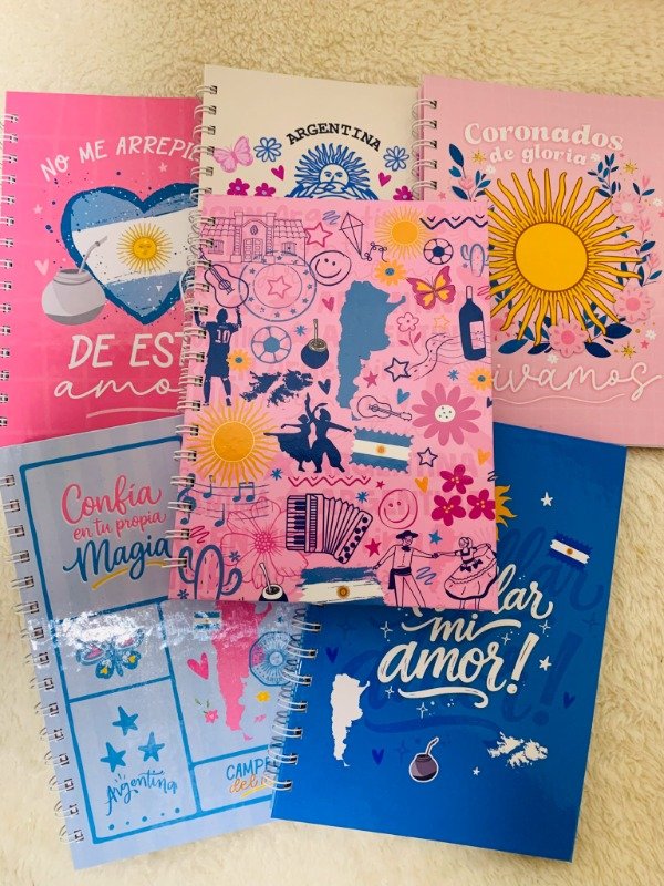 Producto - Cuaderno A5 "Argentina Rosa"