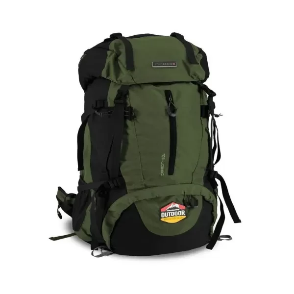 Producto - MOCHILA OLYMPIC OLIVA/NEGRO 60 LITROS SWISSBRAND