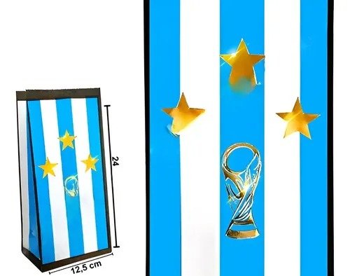 Producto - BOLSA CON FUELLE ARGENTINA COPA DEL MUNDO CON STAMPINGX10