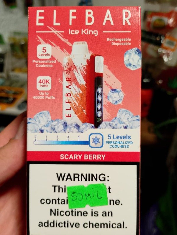 Producto - ELFBAR ICE KING - 40.000puff "SCARY BERRY"