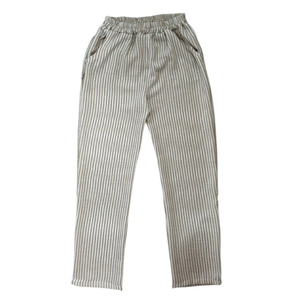 Producto - Pantalón lino rayado rosa 65 04 42