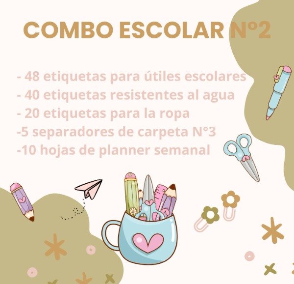 Producto - Combo Escolar N2