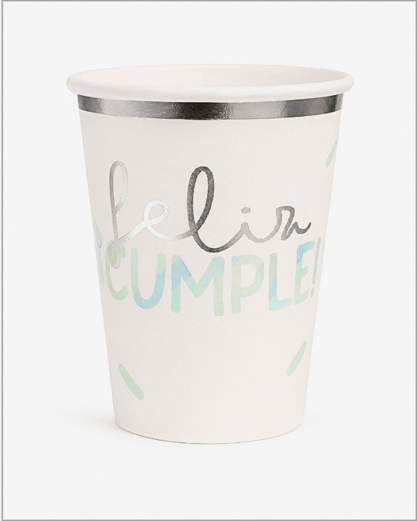Producto - VASO "FELIZ CUMPLE" SPRINKLES x10un