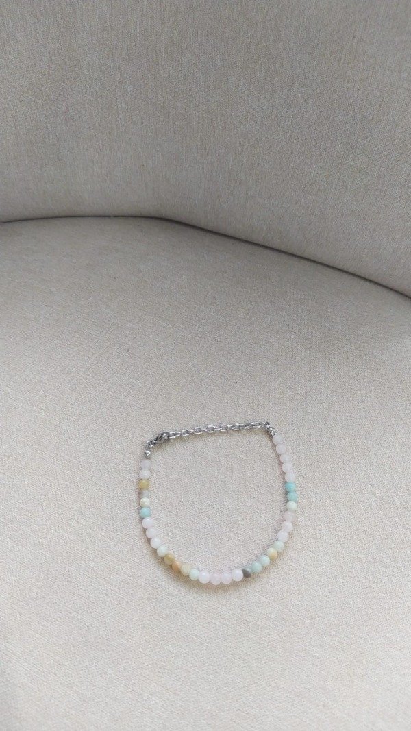 Producto - Pulsera amazonita y cuarzo rosa