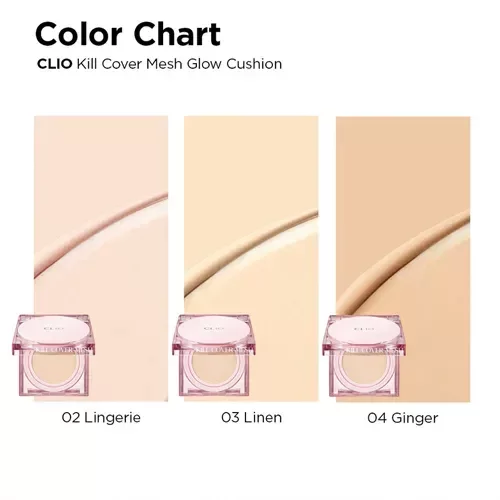 Producto - CLIO - Kill Cover Mesh Glow Cushion (+ refill) - 4 Colors - 2