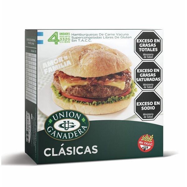 Producto - UNION GANADERA HAMBURGUESAS X4U X83G