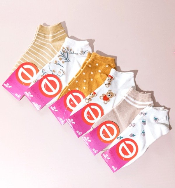 Producto - SOQUETE ESTAMPADO MUJER ELEMENTO