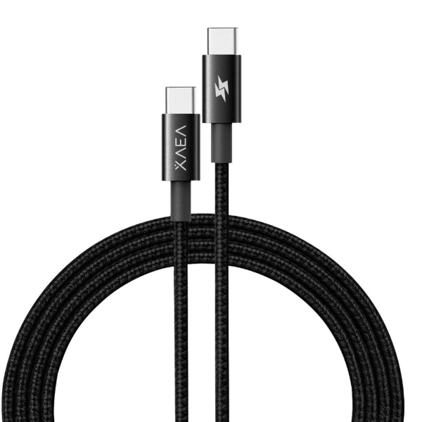 Producto - Cable USB-C a USB-C - Carga Rápida - Color Negro - Mod. Hera - Xaea