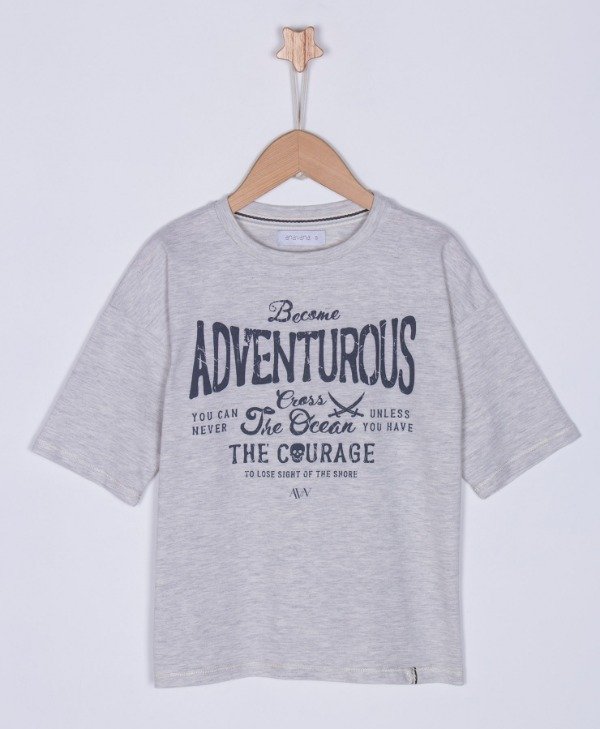 Producto - REMERA HORIZON GRIS MELANGE