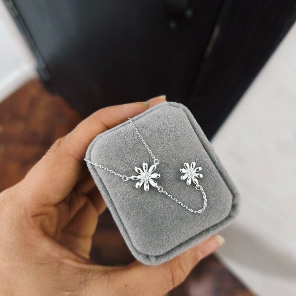 Producto - Conjunto tipo corbatero Flor (#497) - 0