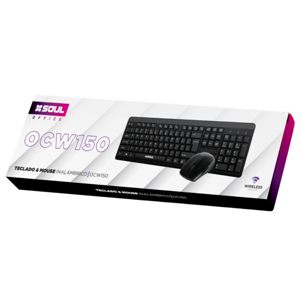 Producto - KIT INALAMBRICO TECLADO / MOUSE SOUL (C100)